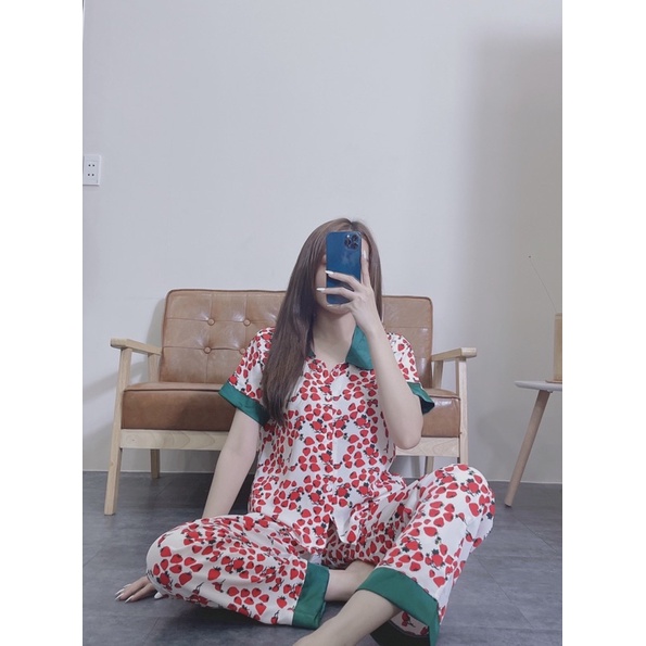 ĐỒ BỘ MẶC NHÀ - PYJAMA TAY NGẮN QUẦN DÀI HỌA TIẾT SANG TRỌNG | BigBuy360 - bigbuy360.vn
