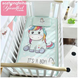 ̅❅Thảm lót nôi em bé chất liệu lụa lạnh thoáng khí