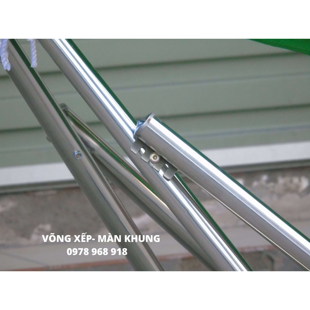 võng xếp inox giá rẻ( có tặng lưới)