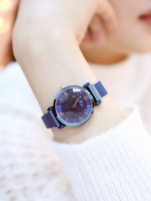 Đồng hồ nữ Bee Sister chính hãng dây nam châm mặt đính đá mẫu mới siêu hot | BigBuy360 - bigbuy360.vn
