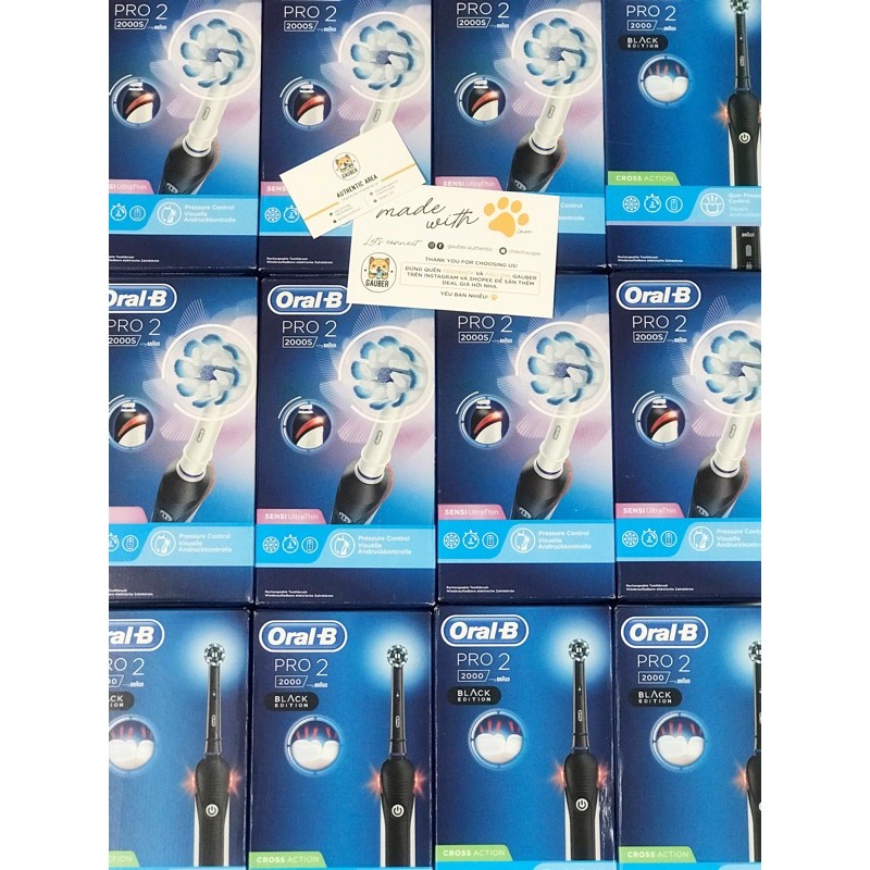 BÀN CHẢI ĐIỆN ORAL-B PRO 2 2000/2000S MADE IN GERMANY