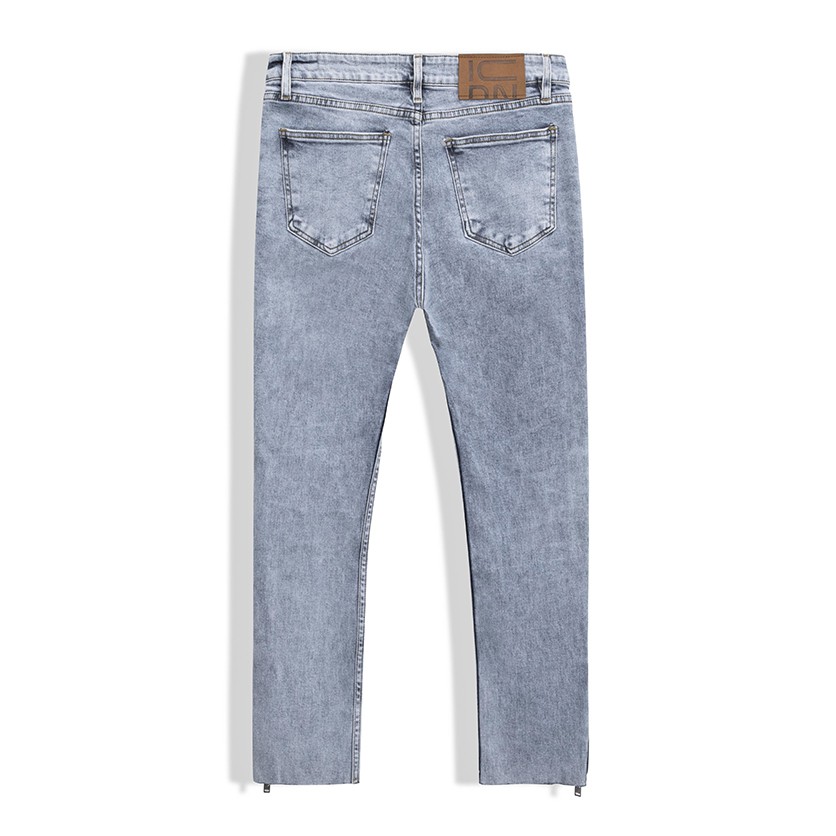 Quần Jean Nam ICON DENIM Dáng Skinny Wash Phối Khóa Zip Ống Chân | BigBuy360 - bigbuy360.vn