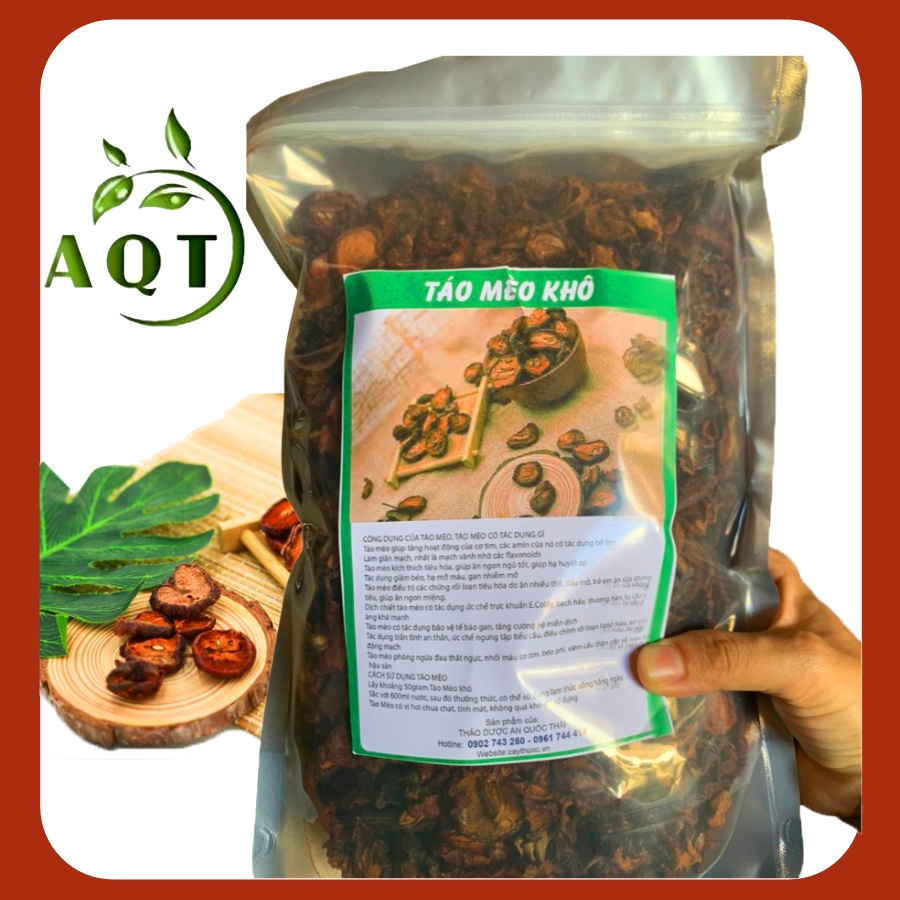 500g Sơn Tra (Táo Mèo Khô) Thái Lát, Quả Sơn Tra Ngâm Rượu Ngon, Giúp Hạ Mỡ Máu, Giảm Cân, Tiêu Thực