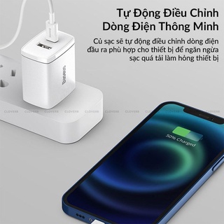Củ Sạc Baseus 20W – 2 Cổng USB-A & Type-C, Sạc Nhanh An Toàn Cho iPhone & Android
