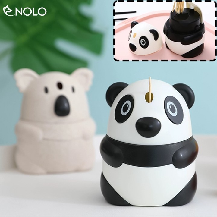 Hộp Đựng Tăm Tự Động Gấu Trúc