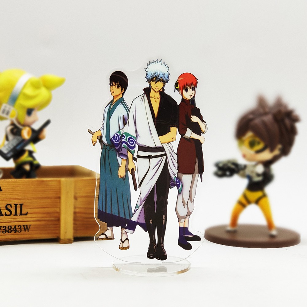 Mô Hình Gintama Gintoki Kagura Shinpachi Bằng acrylic Trang Trí Bàn
