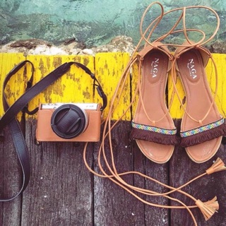 SANDAL CỘT DÂY PHỐI THỔ CẨM BỆT