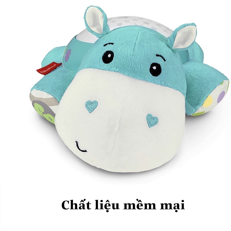 Máy ru ngủ 3in1 cho bé có đèn chiếu sao Hippo Projection Soother -Fisher price