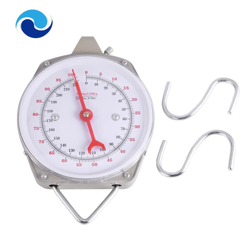 Cân điện tử bằng hợp kim có 2 móc treo 100kg 220lbs