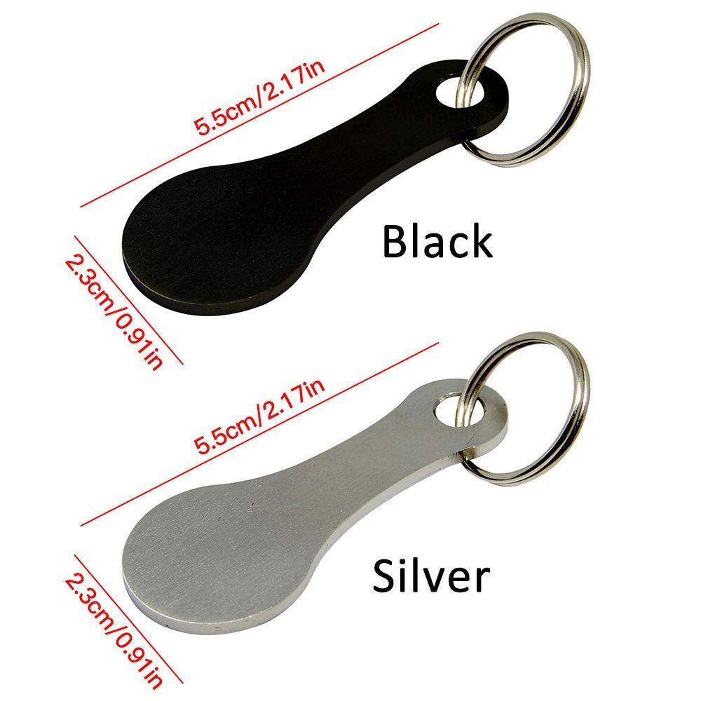 Bộ 2 Móc Treo Chìa Khóa Xe Đẩy Mua Sắm Bằng Thép Không Gỉ
