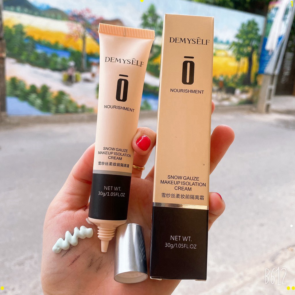 DEMYSELF - Kem lót mịn nhẹ che khuyết điểm kiềm dầu Nourishment Snow Gauze Makeup Cream DEMY01