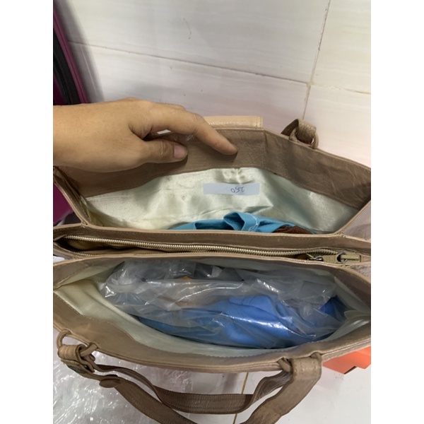 Túi xách tay da đan thơm