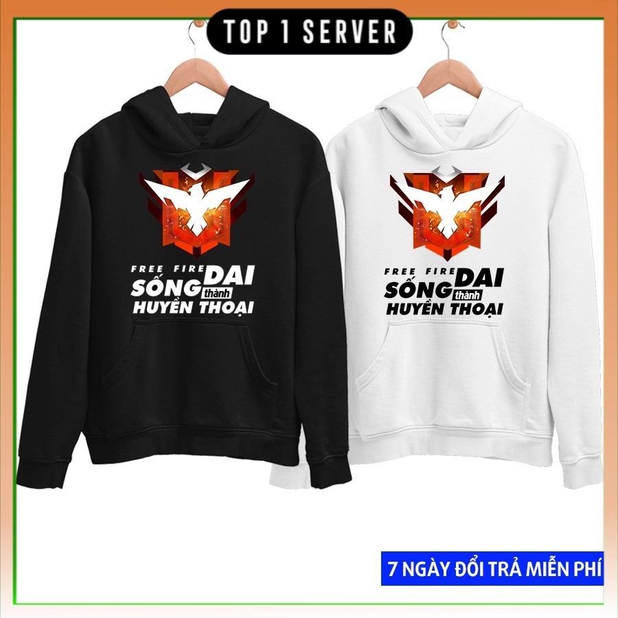 Áo Free Fire - Áo FF - Áo Khoác Free Fire Rank Huyền Thoại