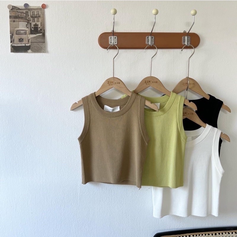 Áo tanktop dáng ngắn sang chảnh
