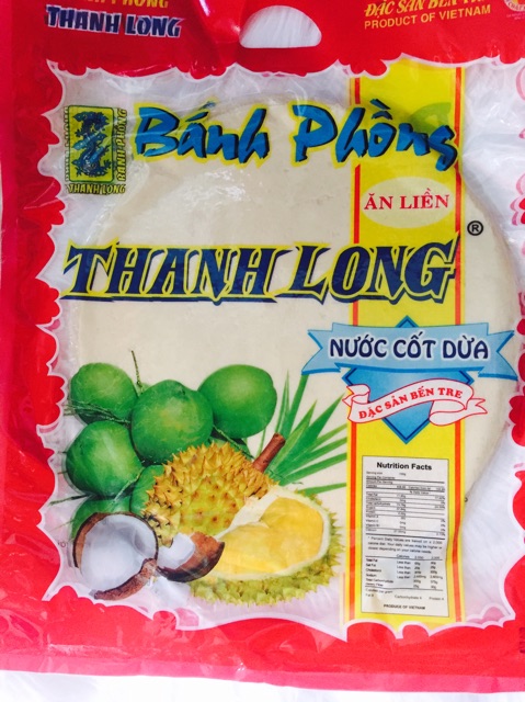 COMBO 3 BỊCH  BÁNH TRÁNG SỮA BẾN TRE ( vị dừa béo )