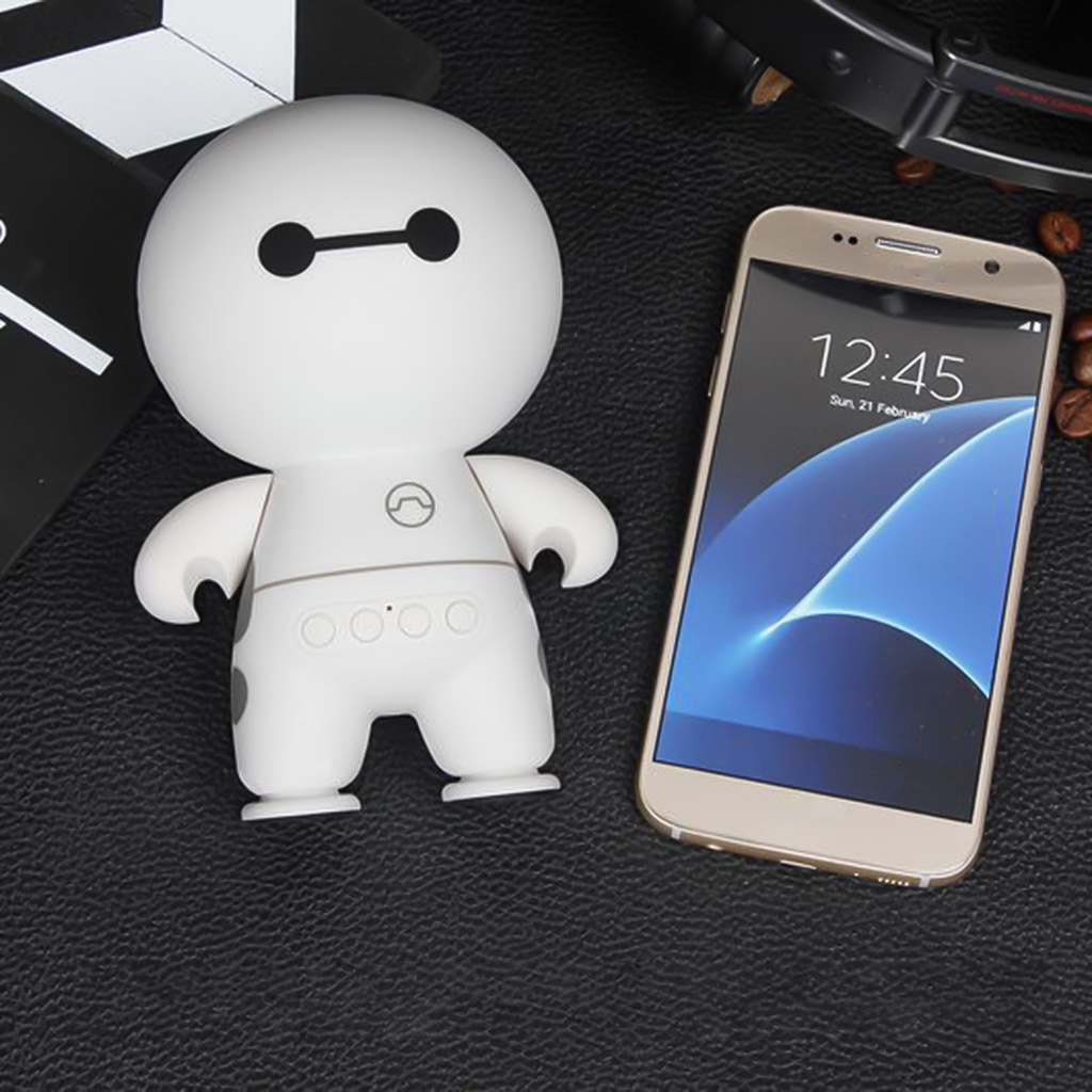 Loa bluetooth mini hình Baymax dễ thương cho văn phòng
