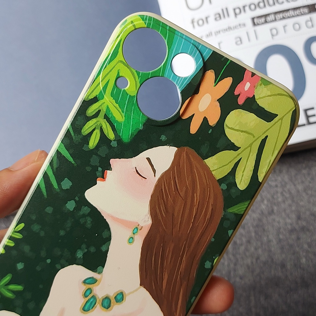 Ốp lưng Iphone viền vuông cô bé rừng xanh 7plus/8/8plus/x/xr/xs/11/12/13/pro/max/plus/promax - Tomax Case