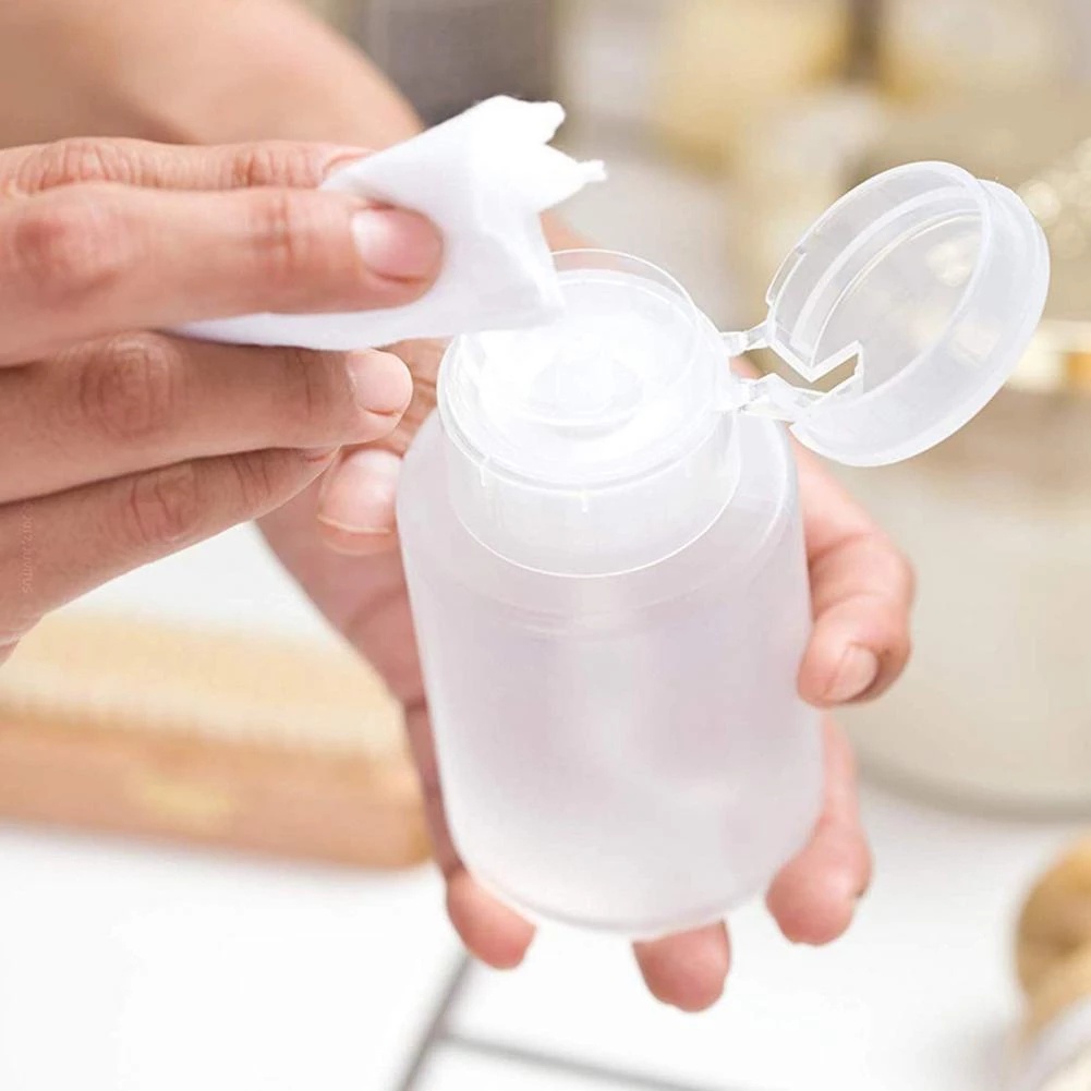 Bình rỗng trong suốt đựng dung dịch tẩy sơn móng tay tiện dụng 200ml