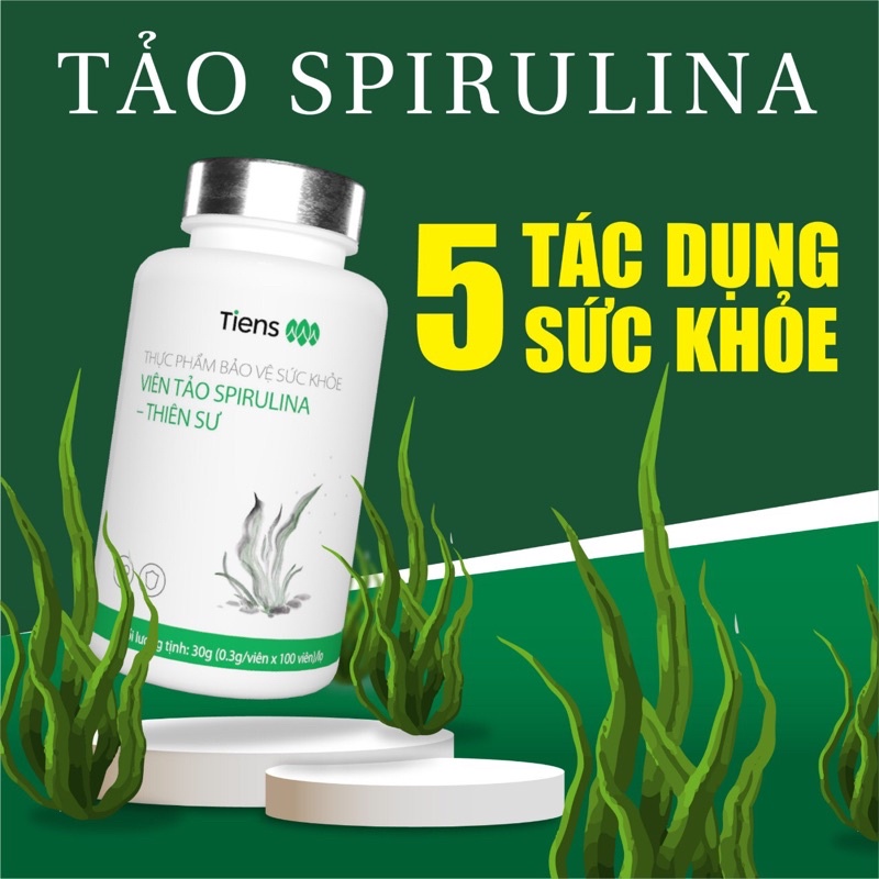 Viên Tảo Spirulina Tiens Thiên Sư bồi bổ cơ thể hạn chế quá trình oxi hoá