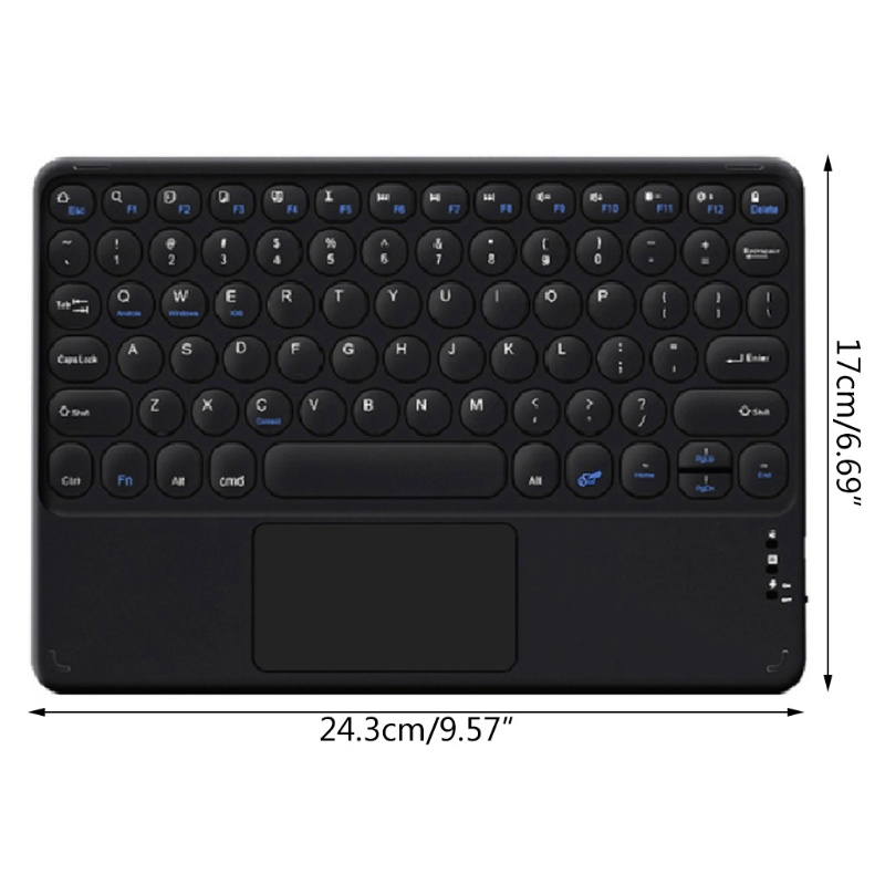 Bàn Phím Không Dây Bluetooth 5 0 Màu Sắc Retro Cho Touchpad