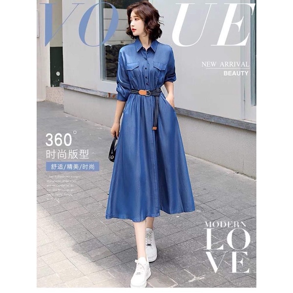 Đầm jean nữ cao cấp form chuẩn đẹp NP2572