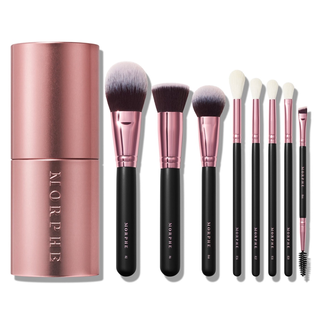 Set 8 cọ mặt mắt Morphe flash of rose