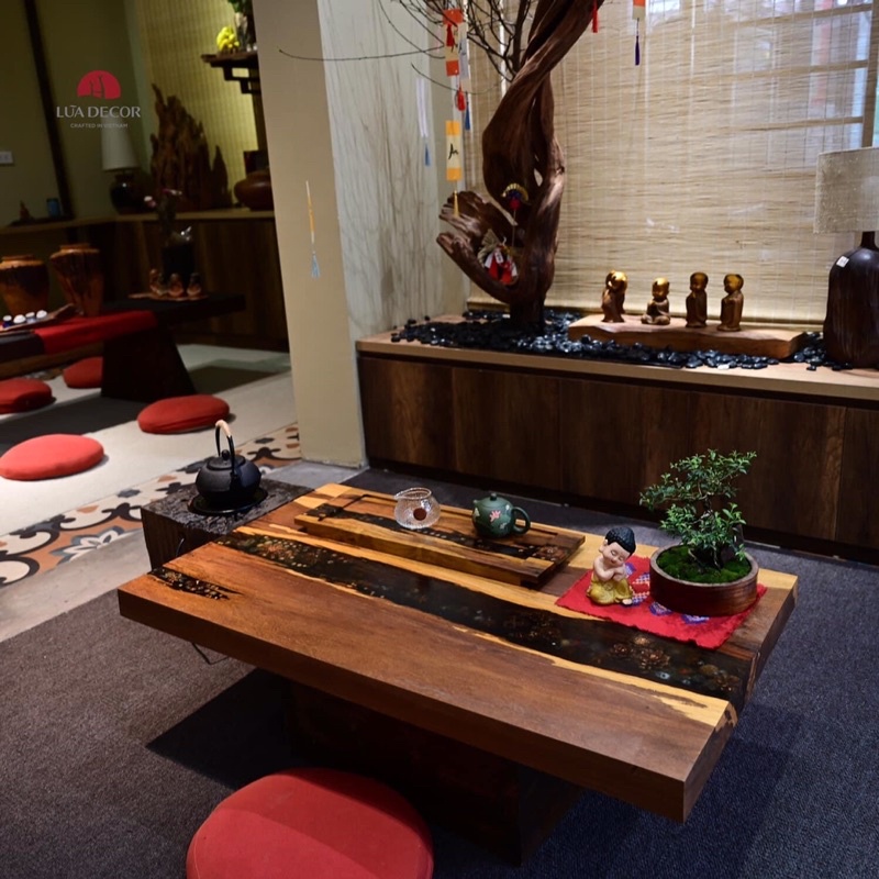 Khay Trà Gỗ Nu Hương Thơm Mộc
