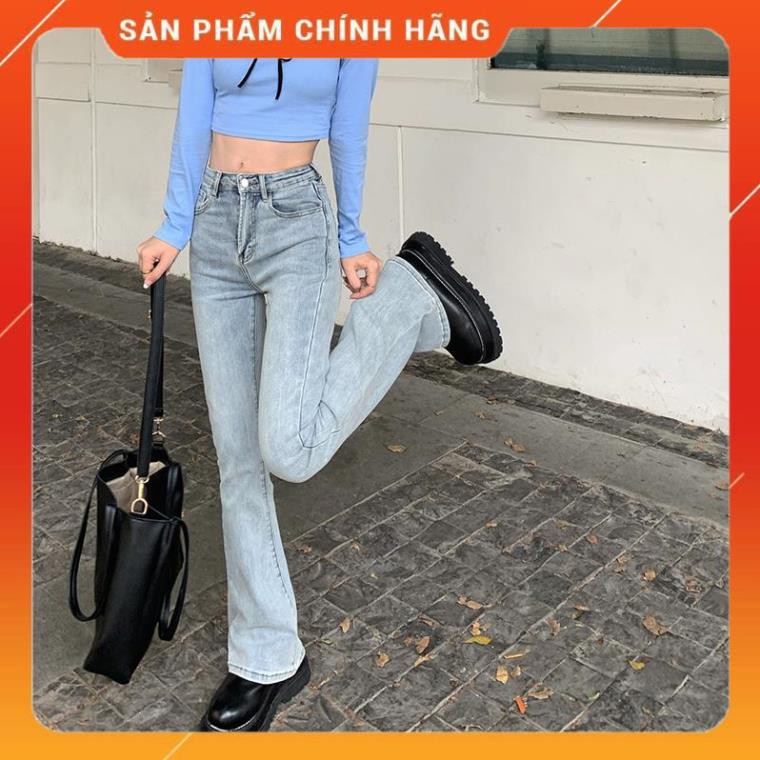 Quần Jeans Ống Loe Co Giãn Thời Trang Dạo Phố Năng Động Cho Nữ -pc2