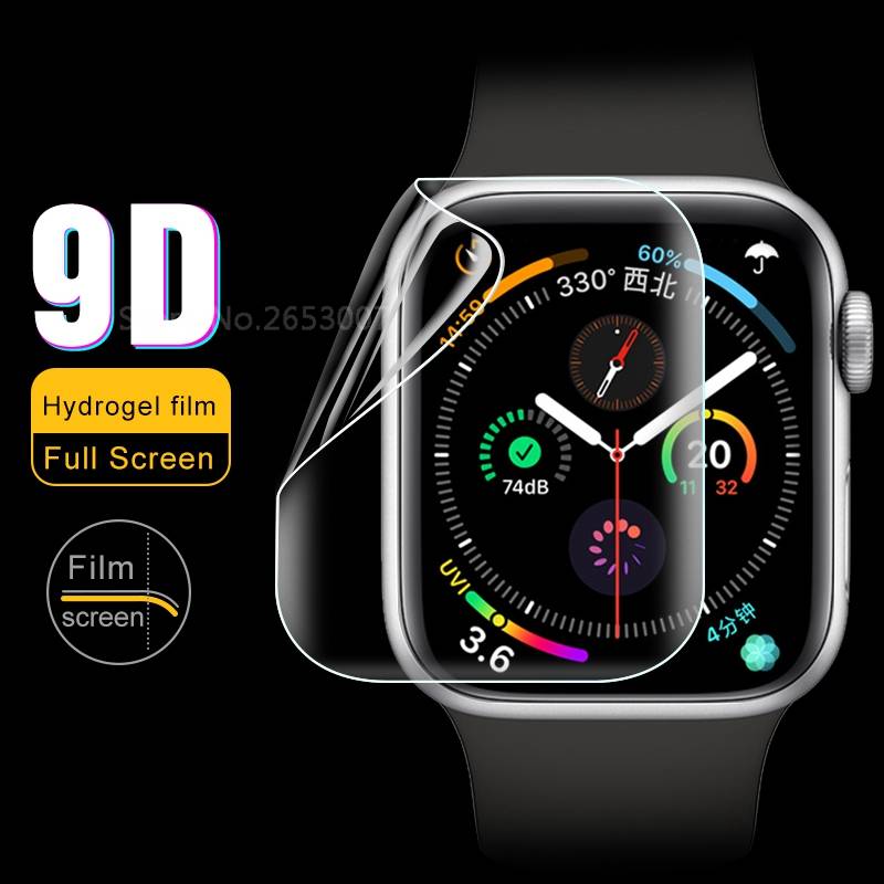 Set 3 kính cường lực 9D cho đồng hồ thông minh Apple Watch 5 4 3 2 40mm 44mm 42mm 38mm iWatch 5 Series 44mm 40mm