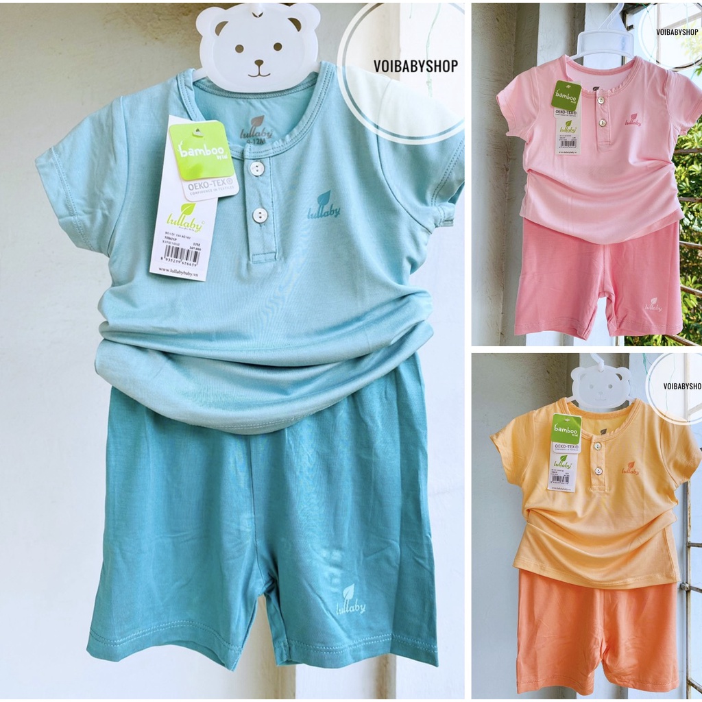 Bộ cộc tay cài vai họa tiết Bambo Lullaby cho bé [NH383M]