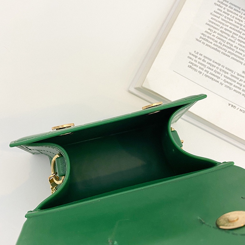 Túi đeo chéo IELGY bằng PVC họa tiết vân đá phong cách Hàn Quốc thời trang dành cho nữ