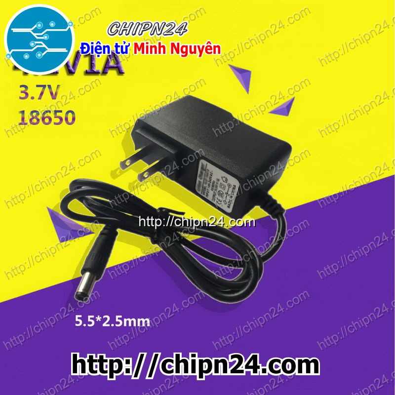 [2 CÁI] Nguồn Adapter Sạc 4.2V1A có đèn báo đầy