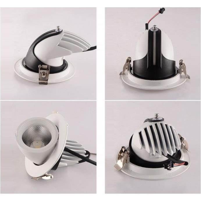 Bộ 5 Đèn Led âm trần đế xoay 360 độ 7w, đèn soi tranh, đèn trang trí shop HL Lighitng