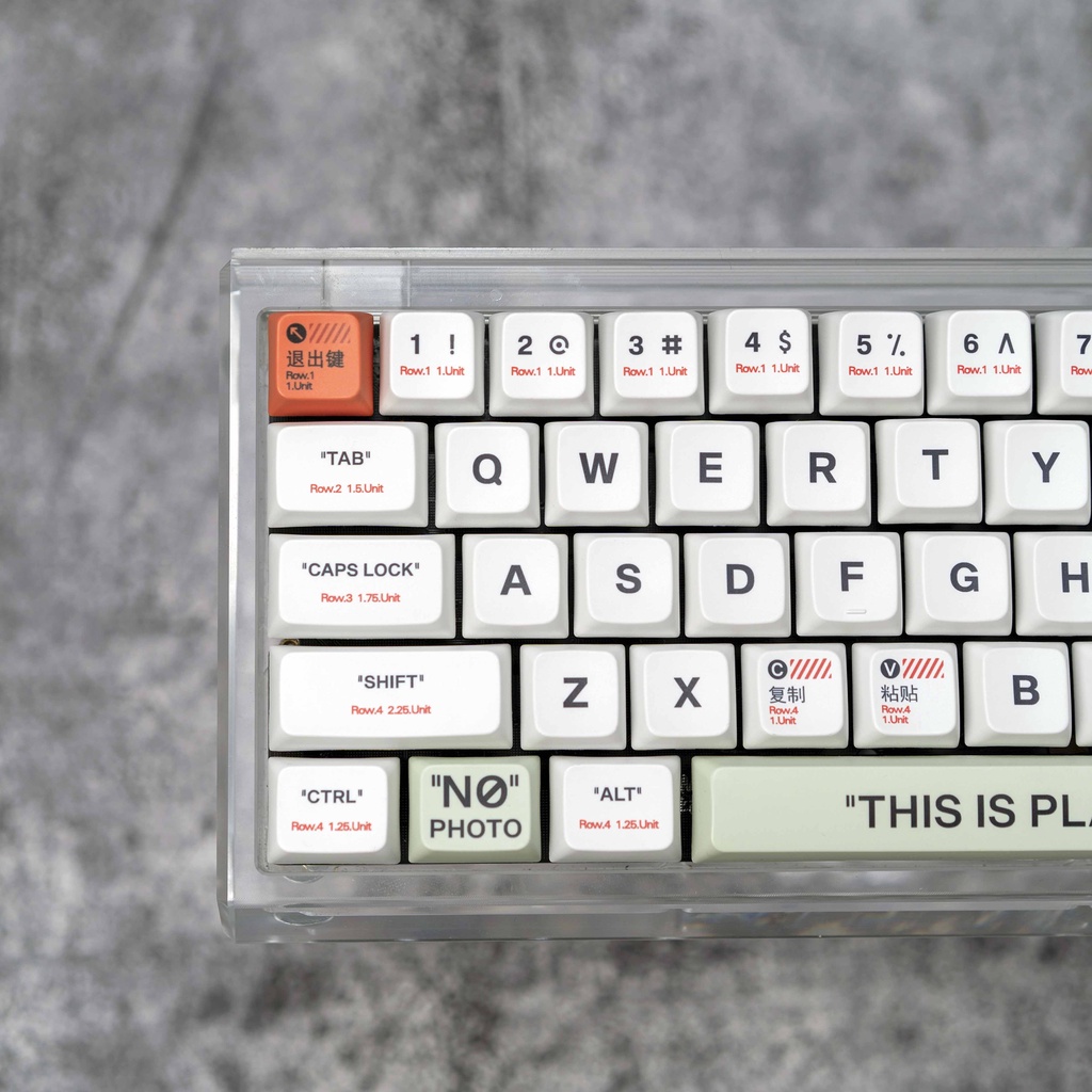 Plastic keycap MDA Profile retro PBT sublimation IKBC Ningzhi RK 61/64/84/87/980/104 Nắp Nhựa Đậy Chìa Khóa Phong Cách