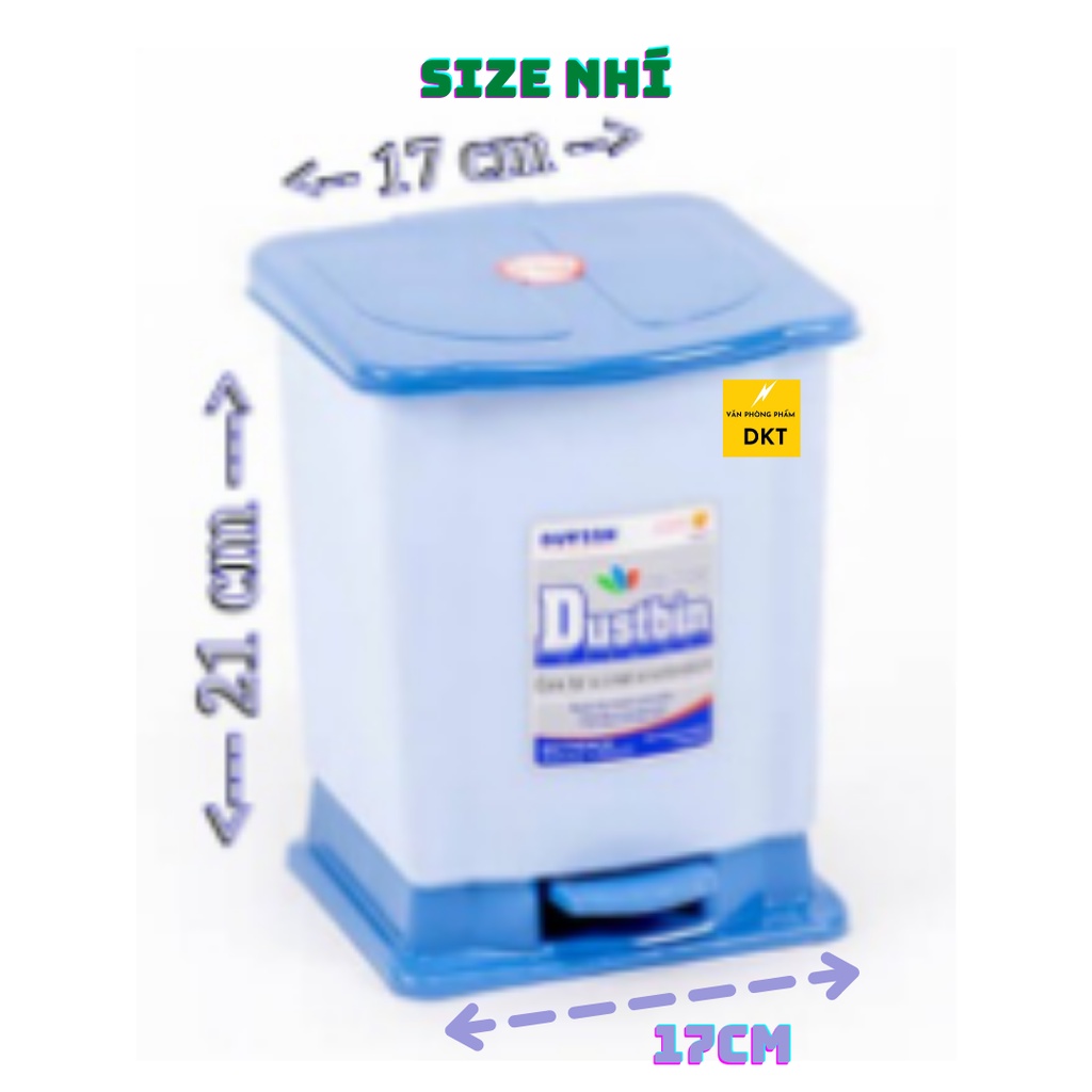 Thùng rác nắp đạp Duy Tân NHÍ NHỎ TRUNG LỚN