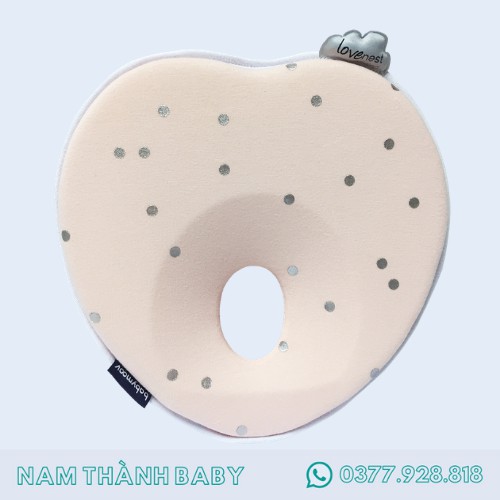 Gối chống bẹp đầu BABYMOOV (đầy đủ tem mác chính hãng) - HỒNG CAM