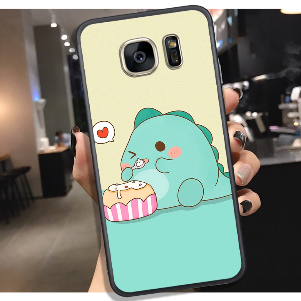 [HOT]ỐP SAMSUNG S6 - S6E = S7 - S7E , IN HÌNH KHỦNG LONG CHIBI SIÊU DỄ THƯƠNG.