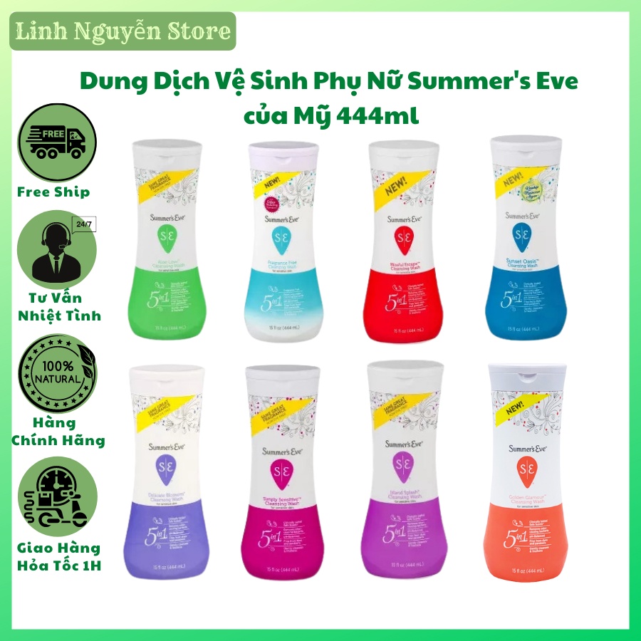 Dung Dịch Vệ Sinh Phụ Nữ Summer's Eve của Mỹ 444ml