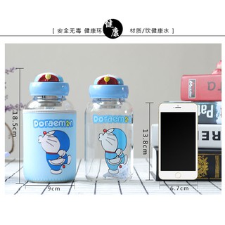 Bình nước uống thủy tinh Hello Kitty