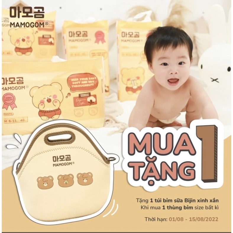 Bỉm dán quần sợi tre organic cao cấp Mamogom Hàn Quốc cho bé đủ size S62/ M52/ L44/ Xl40/ XXL38