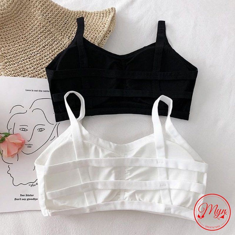 Sỉ - Áo bra 3 dây cotton thấm hút dễ thương