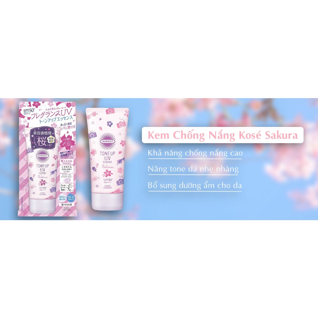 (Mẫu mới) Kem chống nắng Suncut Kose hoa anh đào | BigBuy360 - bigbuy360.vn