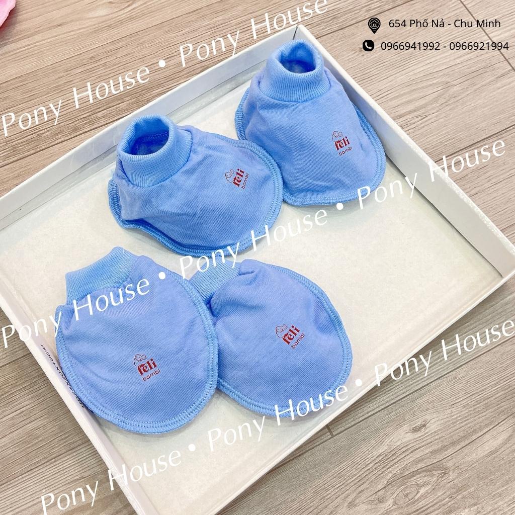 Bao Tay Chân Feli Bambi Chất Cotton Mềm Dạng Ống Bo Dày Dặn Cho Bé Sơ Sinh (Loại 1)