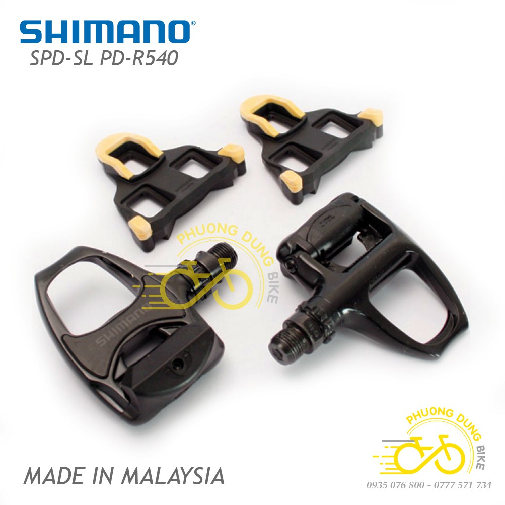 Pedan  can xe đạp SHIMANO PD R540 - Hàng chính Hãng Fullbox