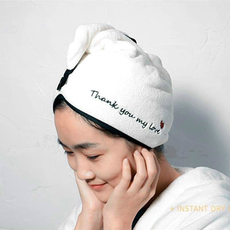 Khăn Quấn Tóc Gội Đầu Mau Khô Loại Cao Cấp Thấm Hút Tốt