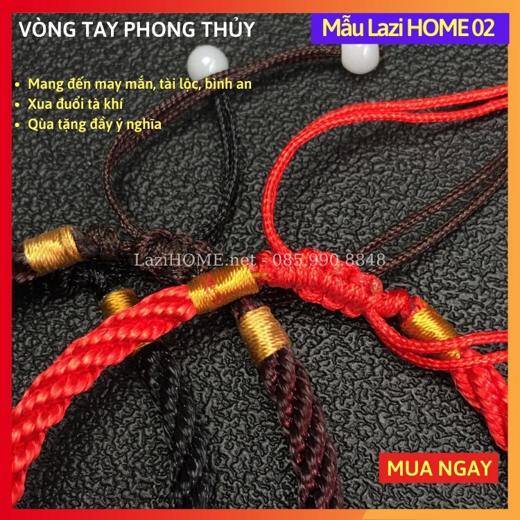 Vòng tay phong thủy [XẢ KHO HÀNG CHẤT], vong tay phong thuy Lazi HOME - Tụ vượng khí, mang lại may mắn, tài lộc, bình an