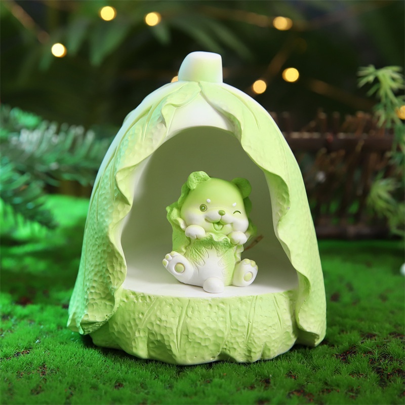 [Hàng sẵn] Đèn trang trí hình bắp cải nhỏ vui vẻ - Đèn LED Decor trang trí phòng - Làm quà tặng