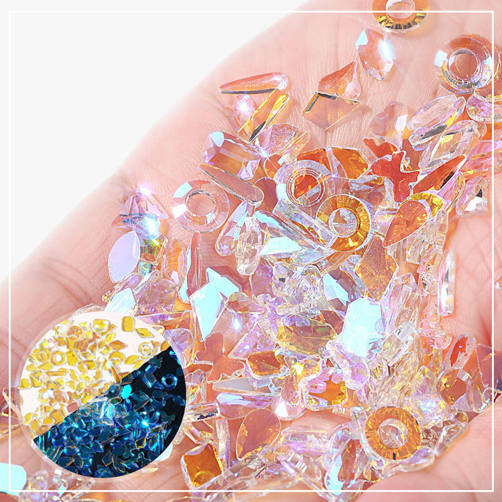 [Hàng mới về] Set 100 đá giả trang trí móng nghệ thuật