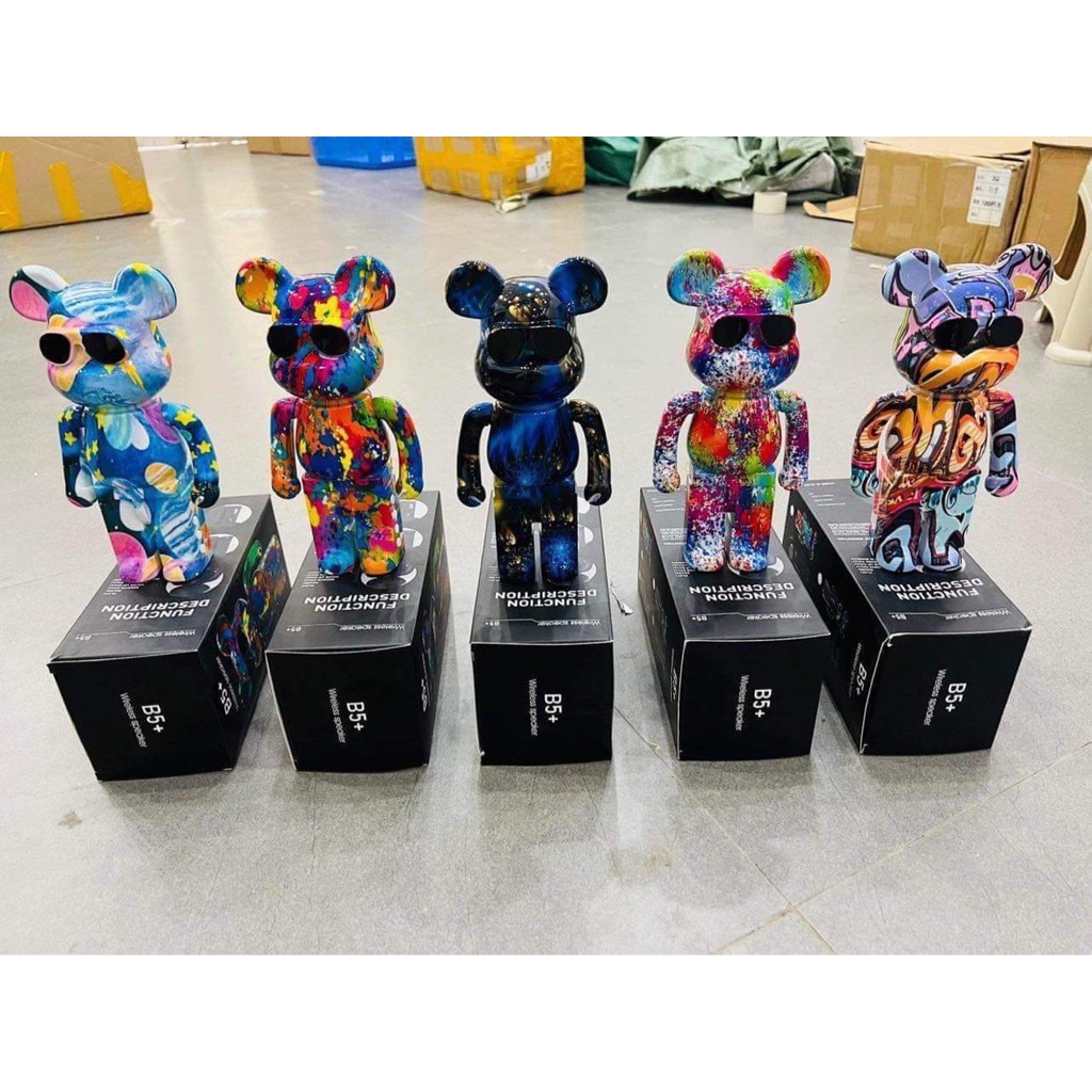 Loa Bluetooth Gấu BearBrick 5+ Siêu Hot , Màu Sắc Hiện Đại Âm Thanh Đỉnh Cao -- anthudogiadung89