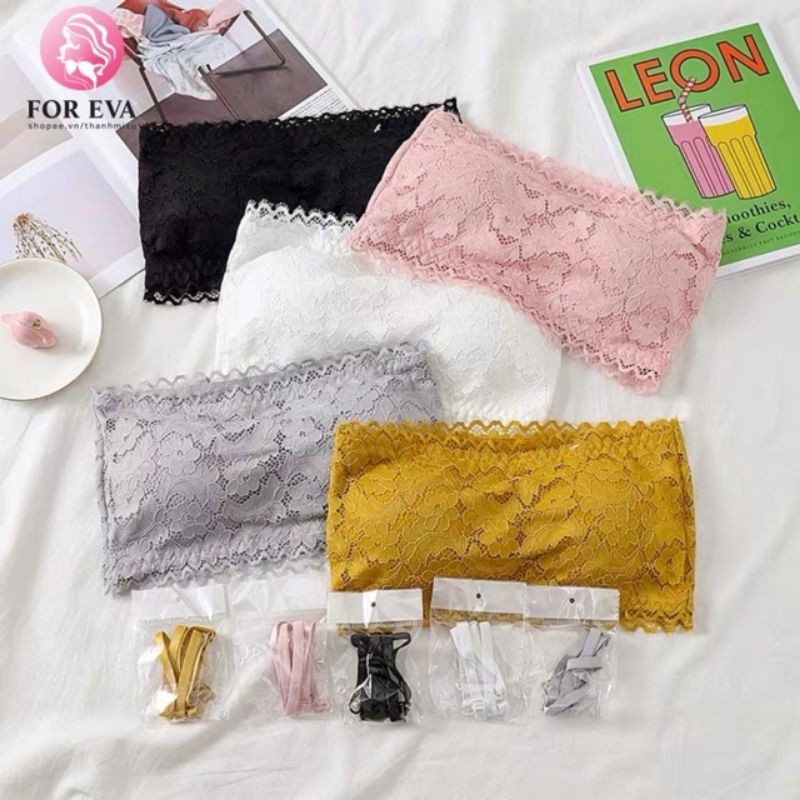THANH LÝ Áo bra ren ống 2 dây cực xinh 8804